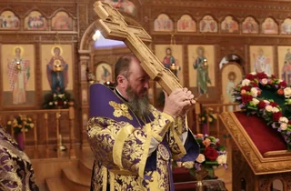 Праздничное богослужение накануне Воздвижения Честного и Животворящего Креста Господня