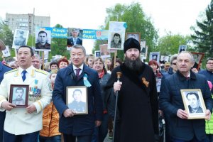 Епископ Амфилохий принял участие в мероприятиях, посвященных 71-ой годовщине Великой Победы