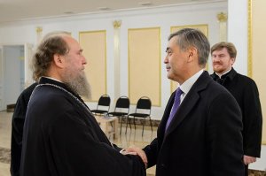 Прошла встреча архипастырей Казахстанского Митрополичьего округа с министром по делам религий и гражданского общества Казахстана