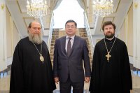 1-Прошла встреча архипастырей Казахстанского Митрополичьего округа с министром по делам религий и гражданского общества Казахстана