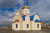 1-Архиепископ Усть-Каменогорский и Семипалатинский Амфилохий принял участие в Патриаршем освящении храма преподобного Сергия Радонежского в Астане.