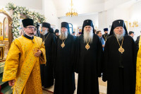 7-Архиепископ Усть-Каменогорский и Семипалатинский Амфилохий принял участие в Патриаршем освящении храма преподобного Сергия Радонежского в Астане.