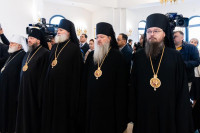 8-Архиепископ Усть-Каменогорский и Семипалатинский Амфилохий принял участие в Патриаршем освящении храма преподобного Сергия Радонежского в Астане.