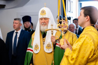 12-Архиепископ Усть-Каменогорский и Семипалатинский Амфилохий принял участие в Патриаршем освящении храма преподобного Сергия Радонежского в Астане.