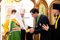 36-Архиепископ Усть-Каменогорский и Семипалатинский Амфилохий принял участие в Патриаршем освящении храма преподобного Сергия Радонежского в Астане.