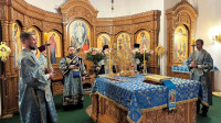 1-Праздничное вечернее богослужение в главном храме Восточного Казахстана накануне Рождества Пресвятой Богородицы
