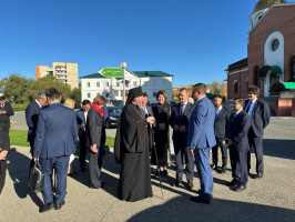 Делегация парламентариев Республики Казахстан и Российской Федерации посетила Андреевский кафедральный собор города Усть-Каменогорска
