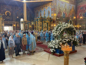4-В праздник Успения Пресвятой Богородицы архиепископ Усть-Каменогорский и Семипалатинский Амфилохий принял участие в престольном торжестве главного храма Казахстана