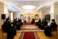 7-Управляющий Усть-Каменогорской и Семипалатинской епархии принял участие во встрече с певчими византийского хора святой Горы Афон