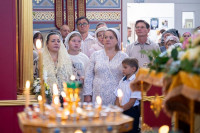 23-В день памяти благоверного князя Александра Невского и преподобного Александра Свирского архиепископ Усть-Каменогорский и Семипалатинский Амфилохий сослужил митрополиту Александру за Литургией в Александро-Невском соборе Алма-Аты