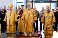 26-В воскресный день архиепископ Усть-Каменогорский и Семипалатинский Амфилохий сослужил митрополиту Александру за Литургией в храме Христа Спасителя города Алма-Аты
