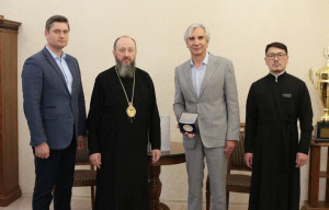 Руководитель Россотрудничества в Республике Казахстан посетил епархиальное управление Усть-Каменогорской и Семипалатинской епархи