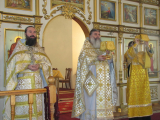 Первая Божественная Литургия в 2012 году  в Андреевском соборе г.Усть-Каменогорска