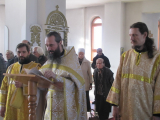 12-Первая Божественная Литургия в 2012 году  в Андреевском соборе г.Усть-Каменогорска