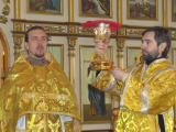 Литургия в день памяти святого праведного Иоанна, протоиерея Кронштадского,  в Андреевском соборе г.Усть-Каменогорска