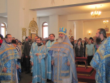 25-Литургия в день праздника Введения во храм Пресвятой Богородицы  в Андреевском соборе г.Усть-Каменогорска